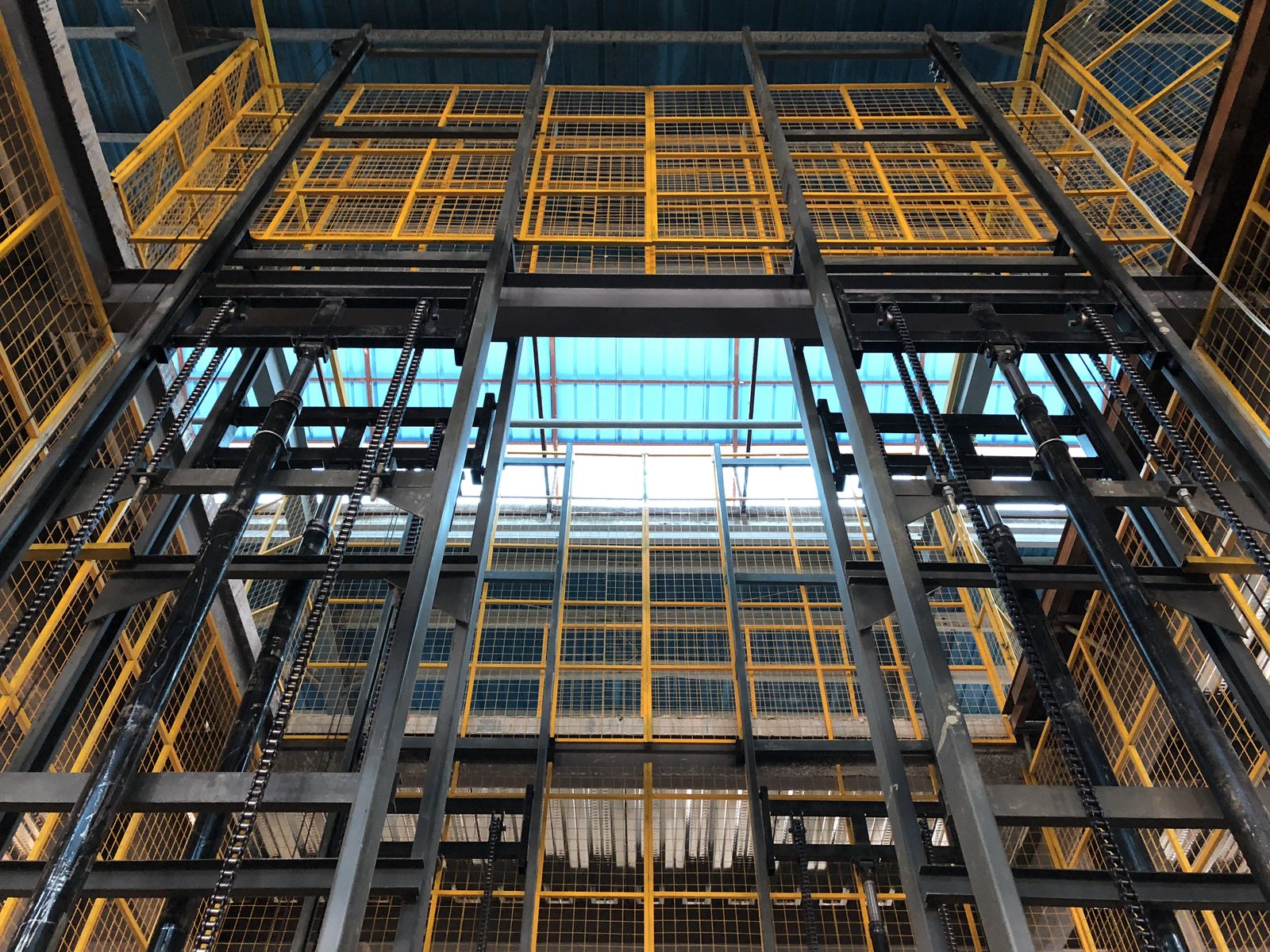 Factory goods lift project case